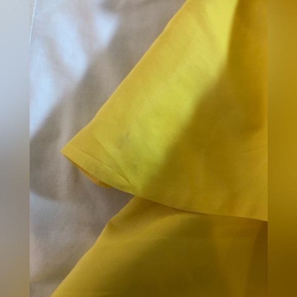 NWT Zara 3 Tiered Yellow Medium Dress - Picture 8 of 9